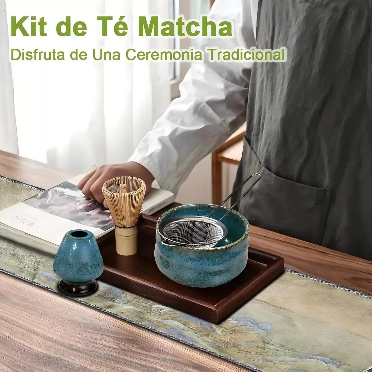 GENERICO - Juego de Té Matcha Japonés con Batidor y Tazón