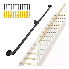 GENERICO - Barandal de pasamanos tubular para escaleras 1,5 m