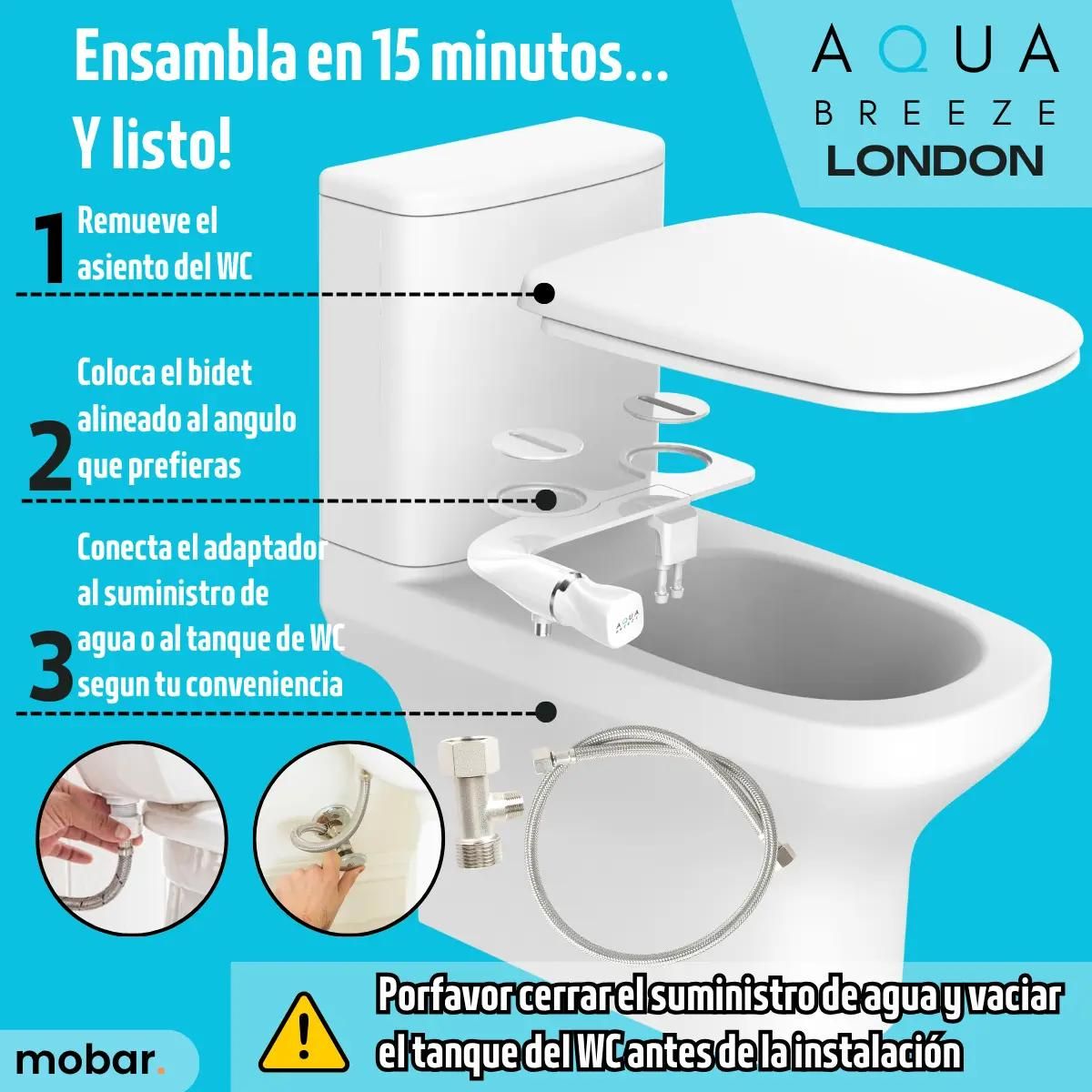 GENERICO - Bidet ducha árabe turca para inodoro