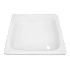 GENERICO - Receptáculo de ducha 70x70 cm acero esmaltado blanco