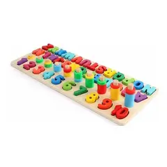 GENERICO - Juguete Didáctico Puzzles de Números y Letras para Niños