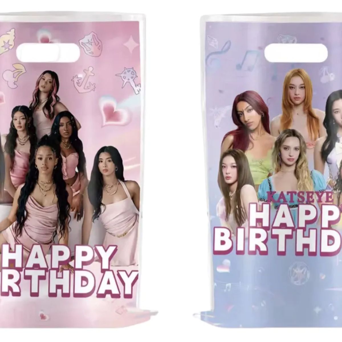 GENERICO - Pack 10 Bolsitas Dulces Katseye Kpop 17x25 Cm Cumpleaños