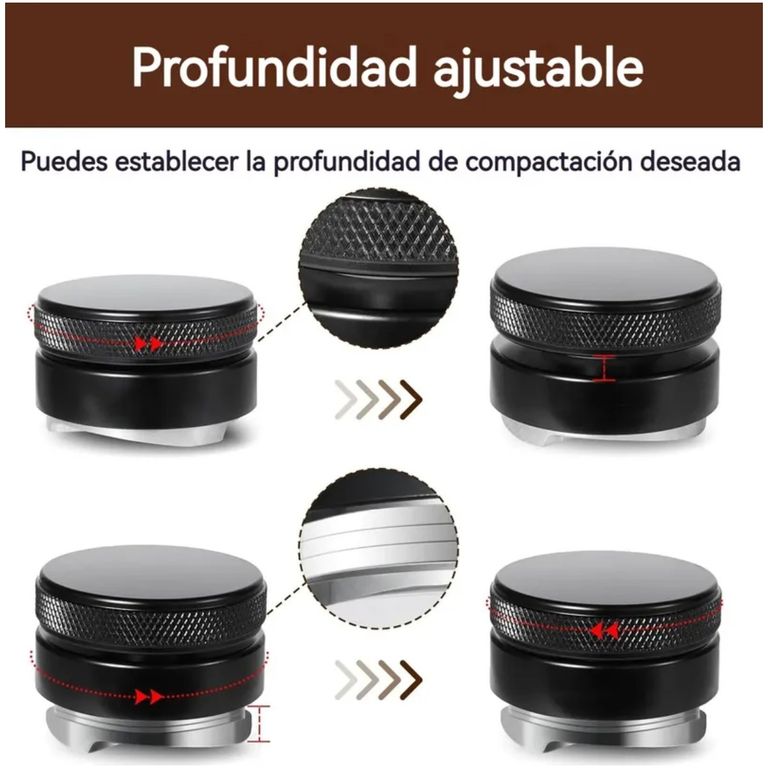 Tamper Y Distribuidor De Café Expreso De Acero Inoxidable BELUG