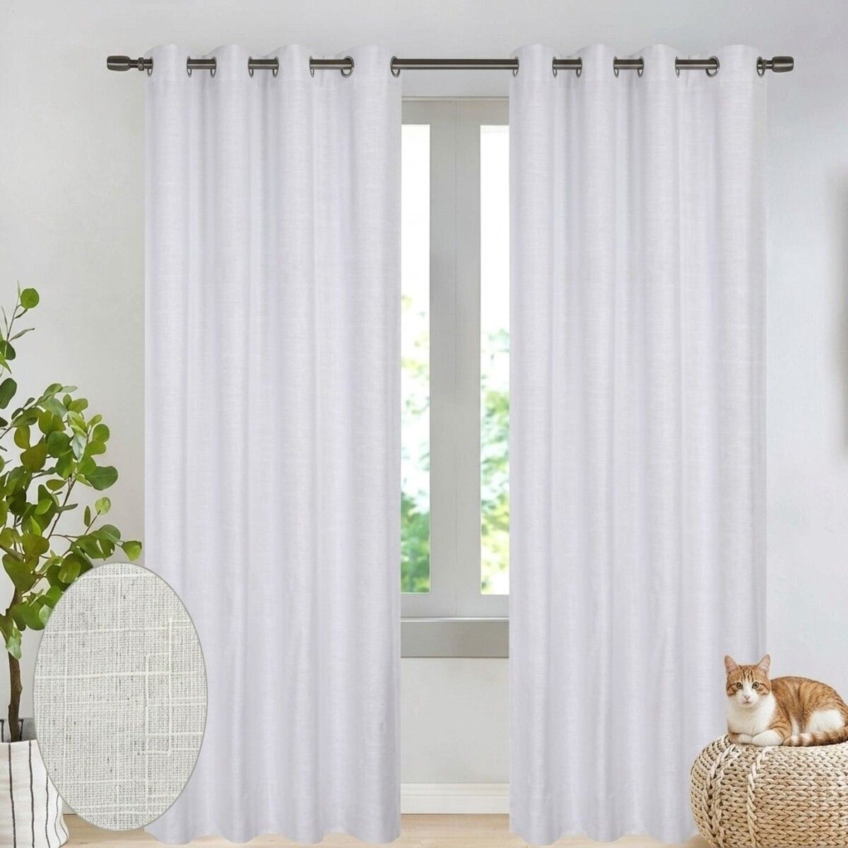 GENERICO - Set Cortinas Blackout 140x230cm 2 Paños 08