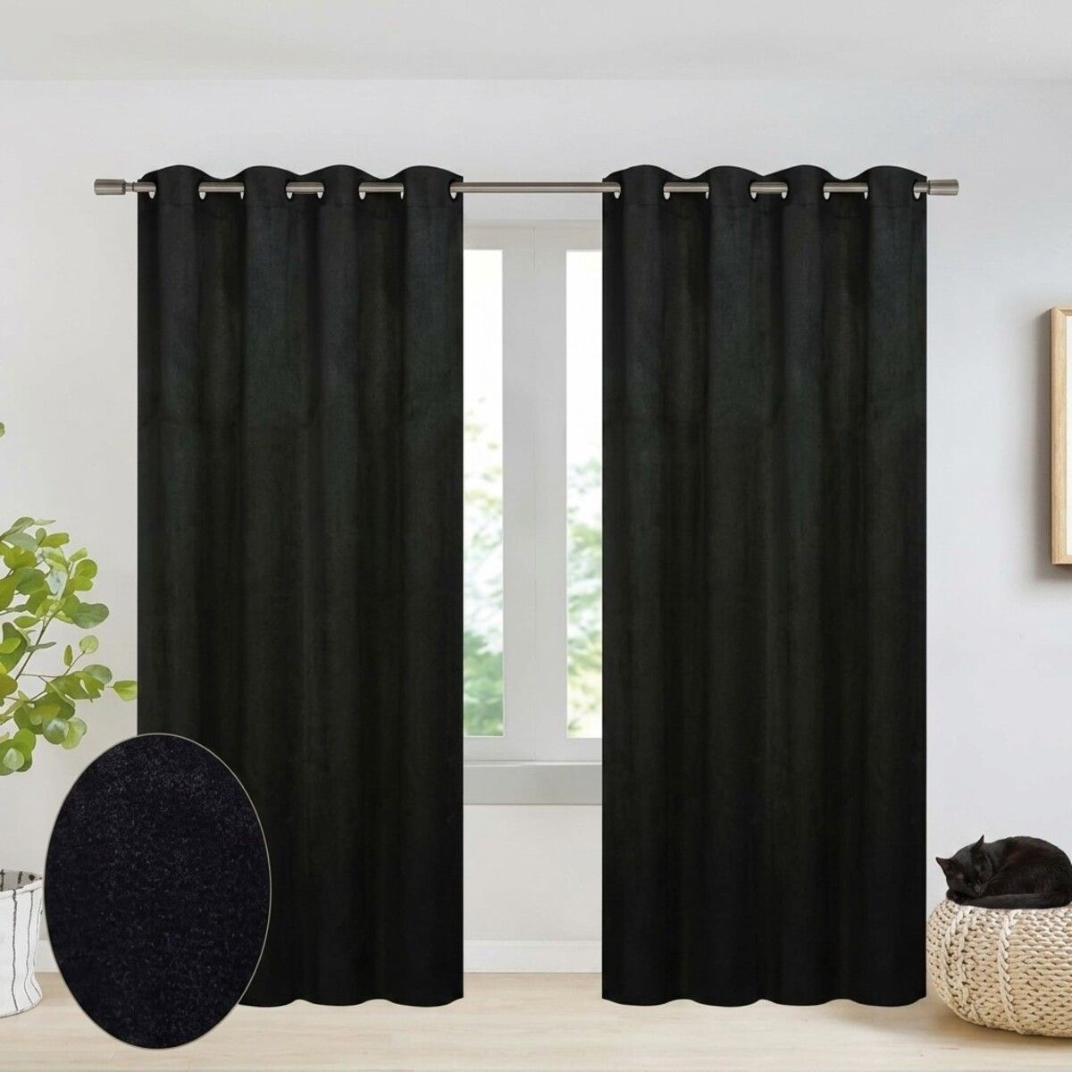 GENERICO - Set Cortinas Blackout 140x230cm 2 Paños 04