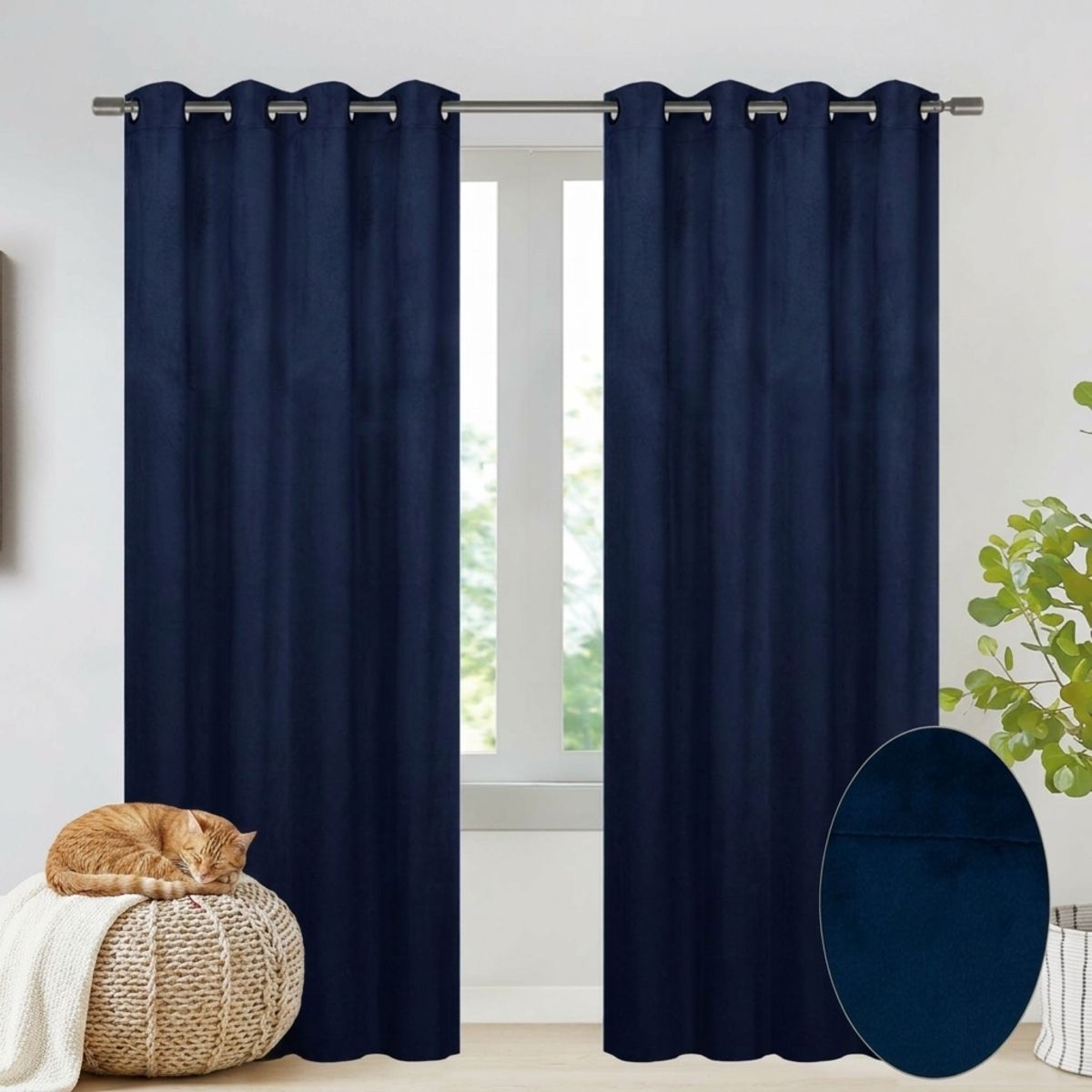 GENERICO - Set Cortinas Blackout 140x230cm 2 Paños 06