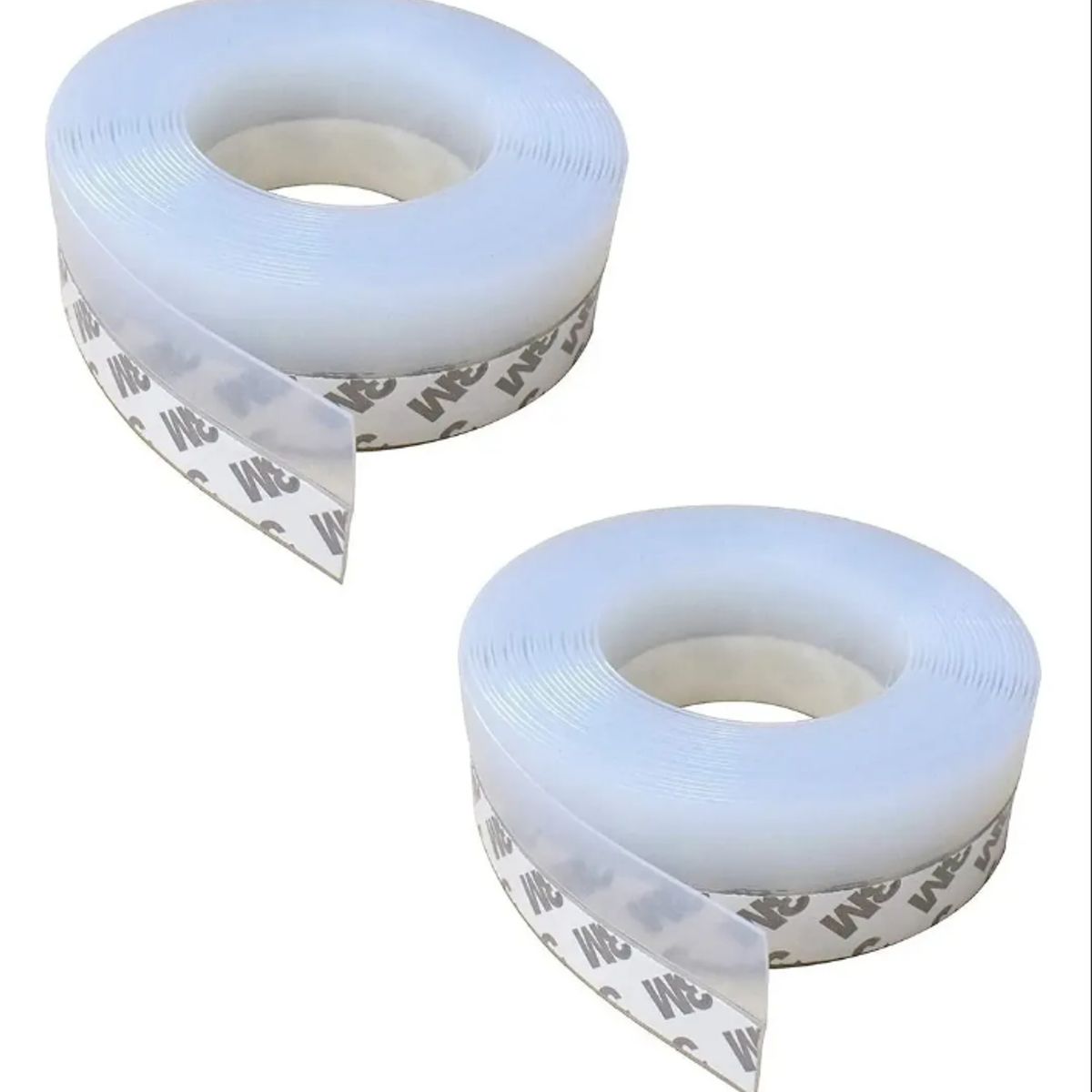 GENERICO - Pack X2 Rollos Cinta Aislante Silicona Puerta Ventana Ducha