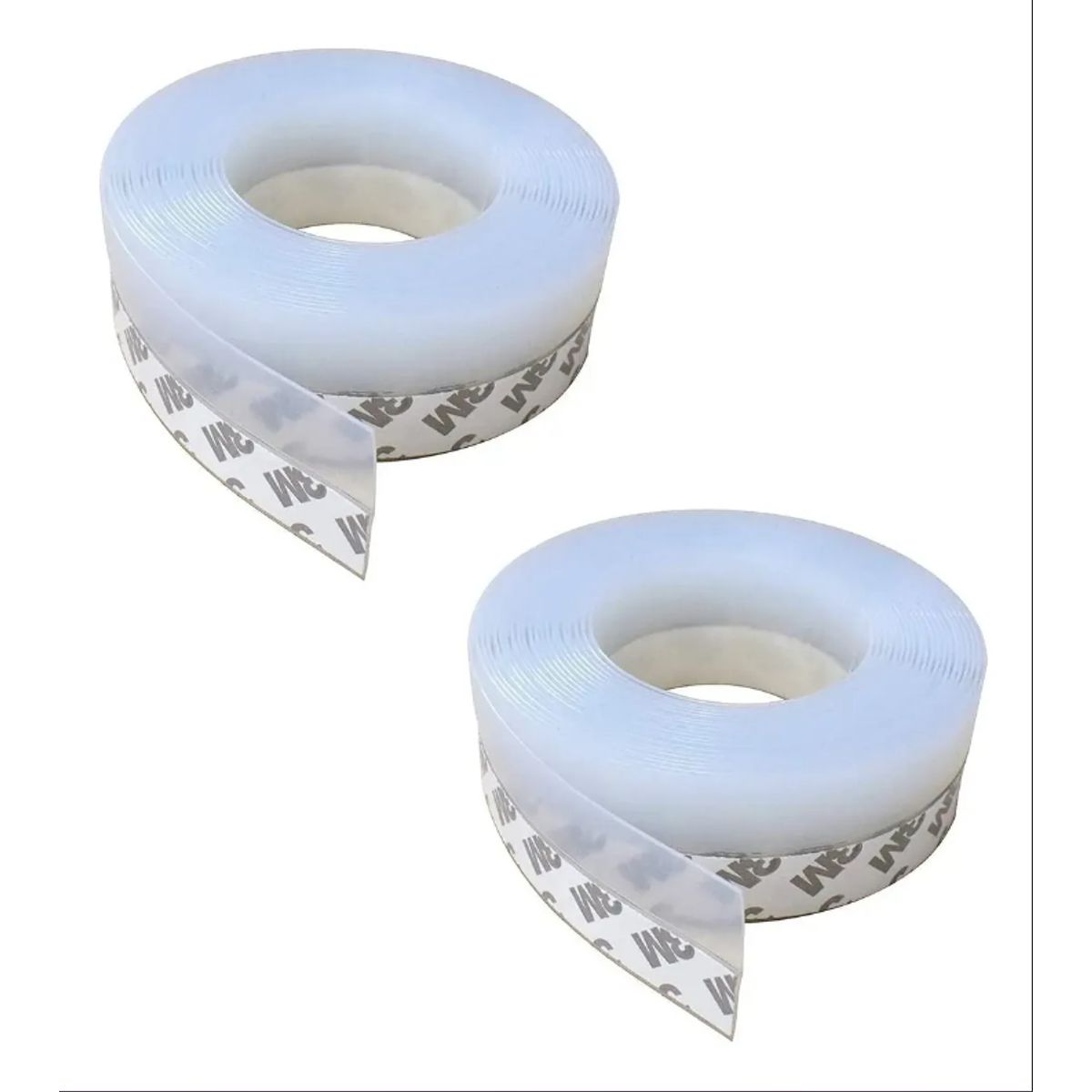 GENERICO - Pack X2 Rollos Cinta Aislante Silicona Puerta Ventana Ducha