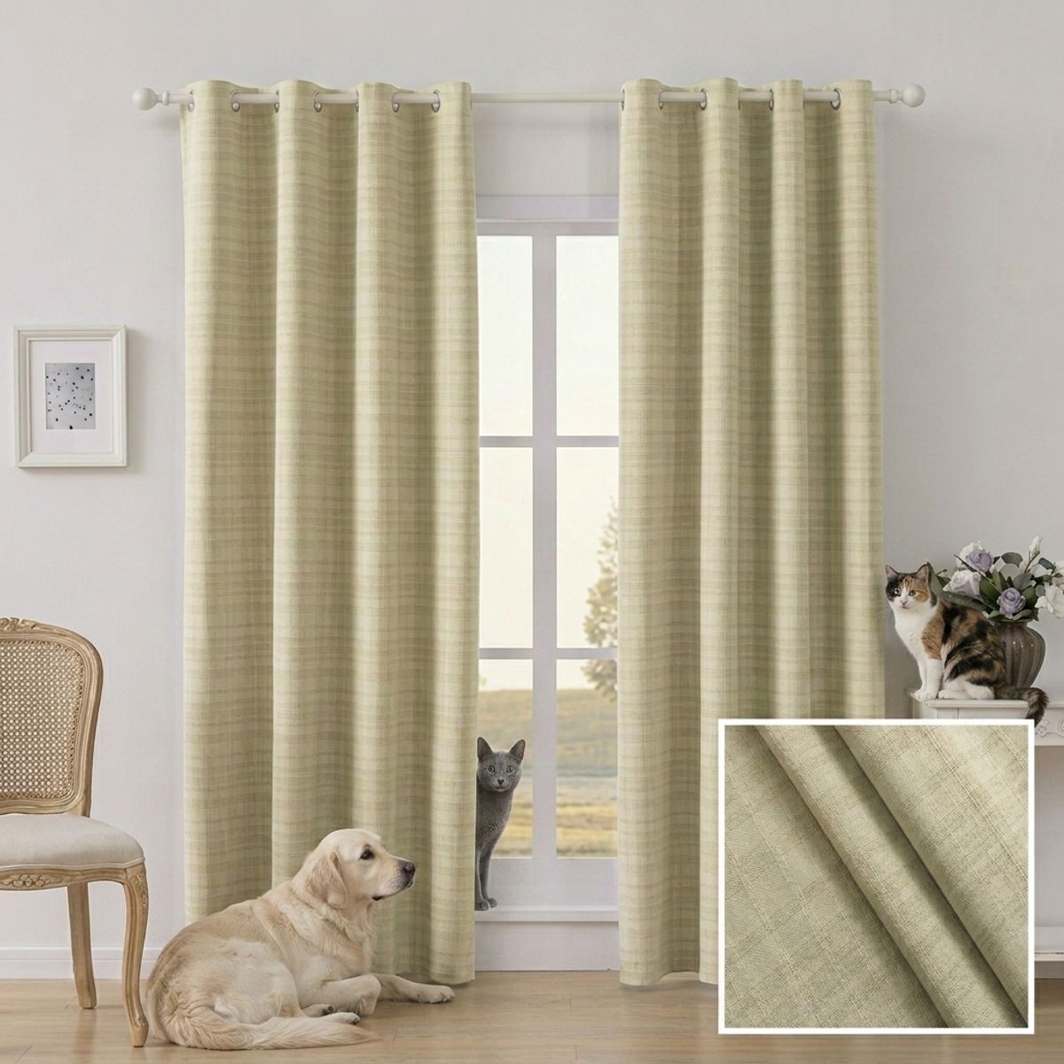 GENERICO - Set Cortinas Blackout 140x230cm 2 Paños 26