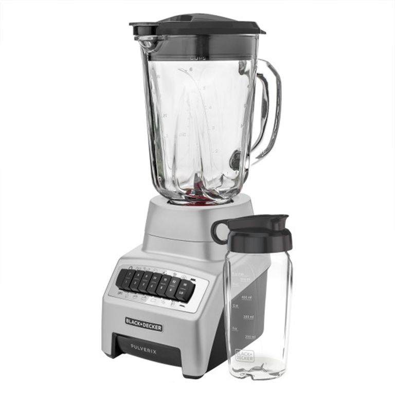 LICUADORA PULVERIX ACERO INOXIDABLE CON JARRO DE VIDRIO 1.5 LTS PLATA BLACK DECKER