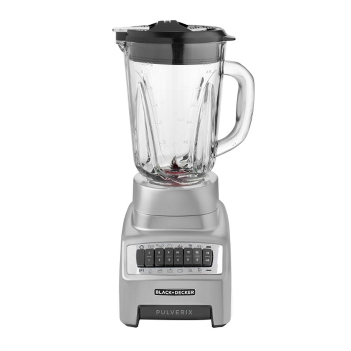 BLACK+DECKER - LICUADORA PULVERIX ACERO INOXIDABLE CON JARRO DE VIDRIO 1.5 LTS PLATA BLACK DECKER