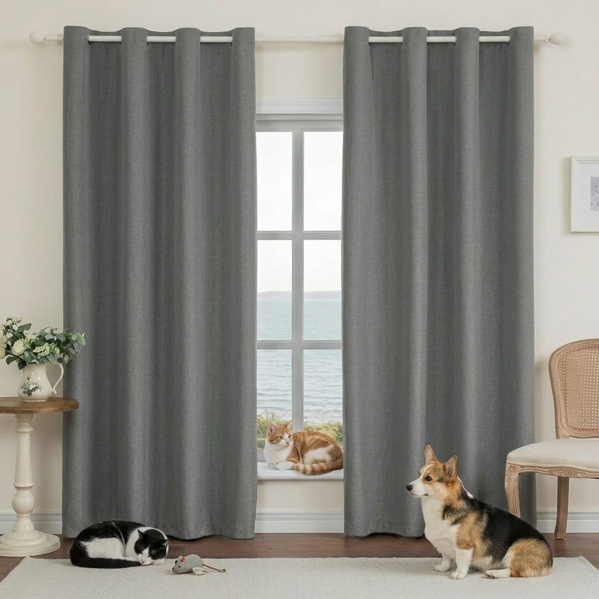 GENERICO - Set Cortinas Blackout 140x230cm 2 Paños 23