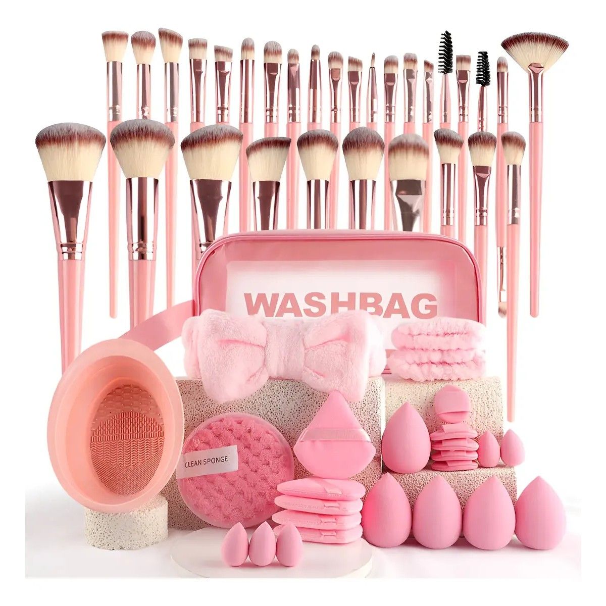 GENERICO - Kit De Maquillaje 56 Piezas Profesional Incluye 30 Brochas BELUG