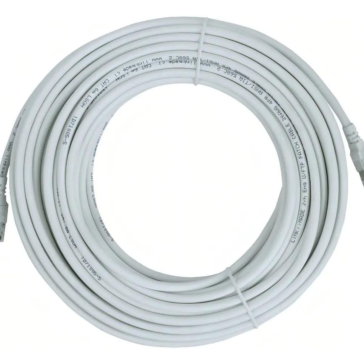 GENERICO - Cable de red Cat6a UFTP 15 metros blanco LSZH