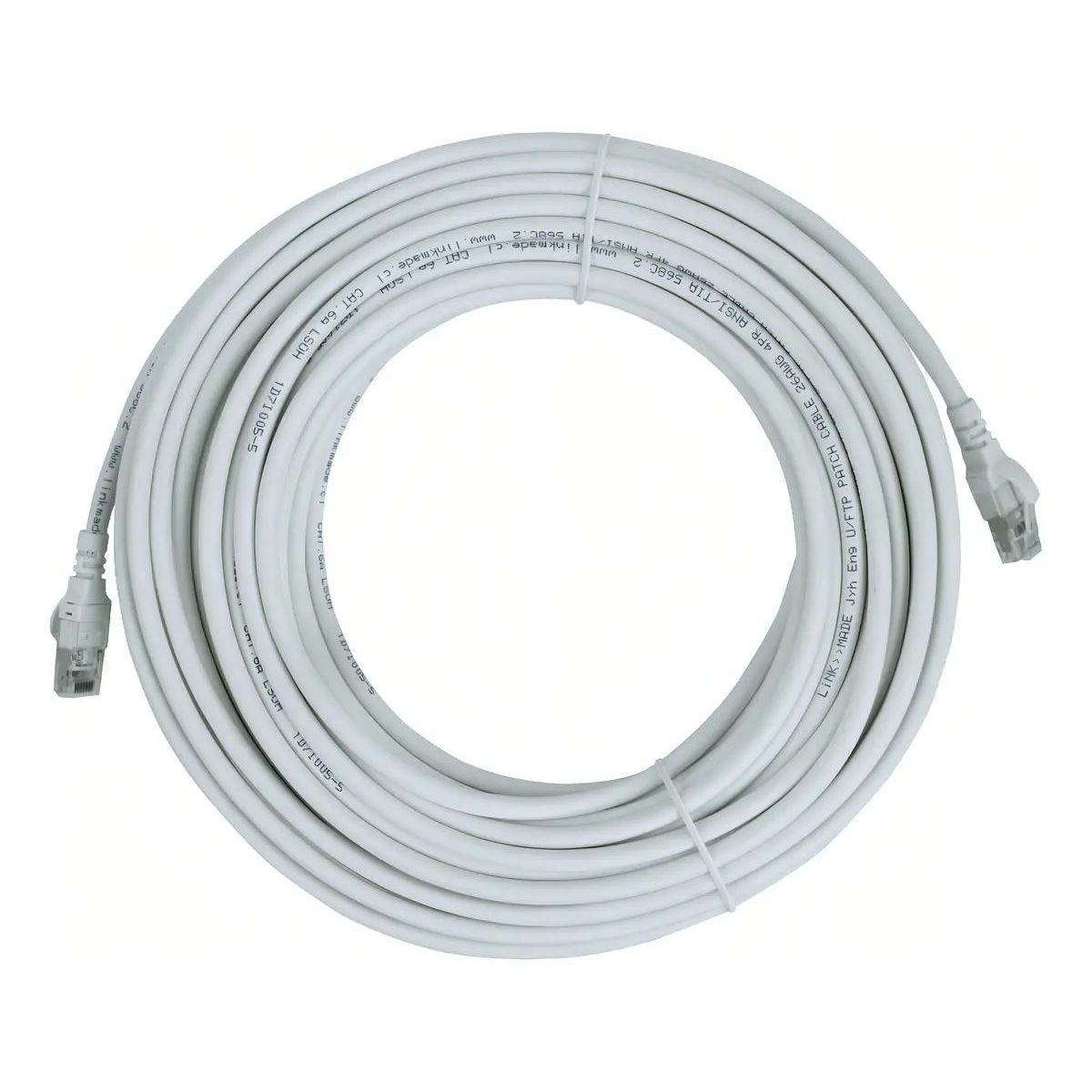 GENERICO - Cable de red Cat6a UFTP 15 metros blanco LSZH