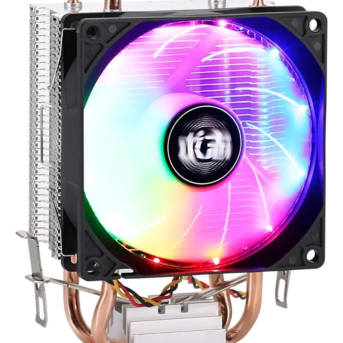 GENERICO - Disipador CPU con ventilador RGB y base de cobre para AMD