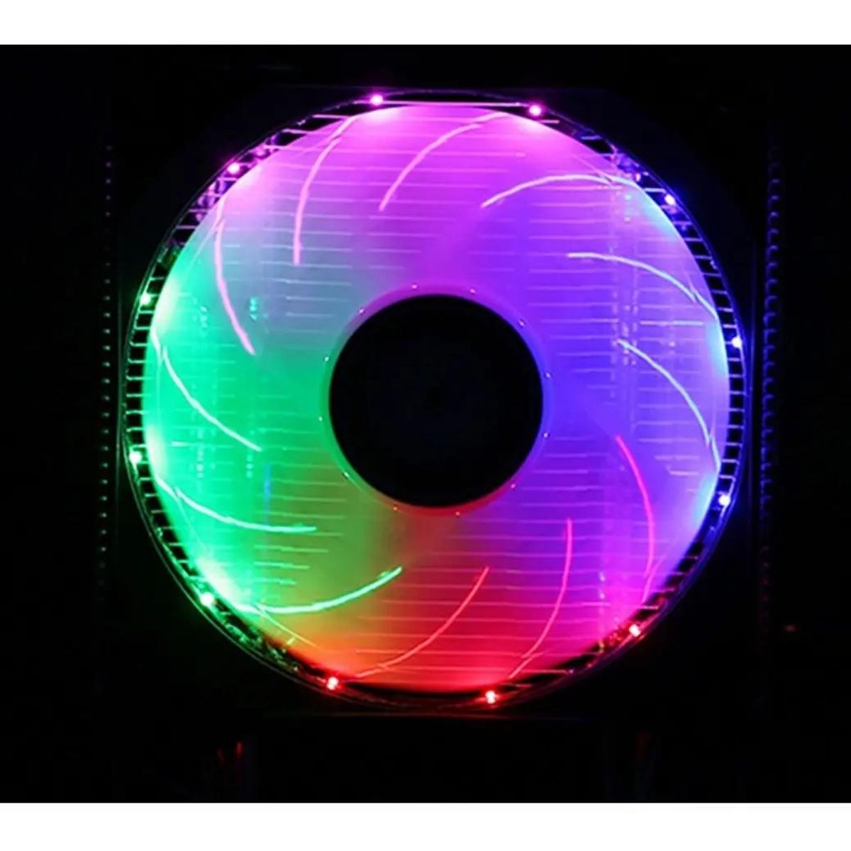 GENERICO - Disipador CPU con ventilador RGB y base de cobre para AMD