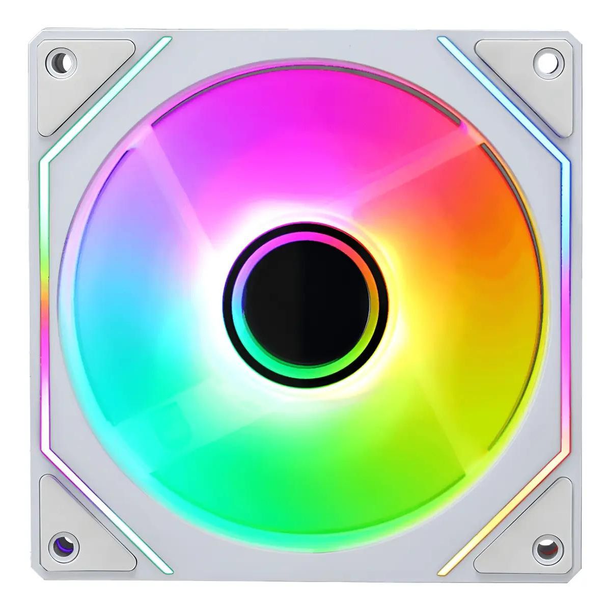 GENERICO - Cooler para gabinete 120mm ARGB blanco