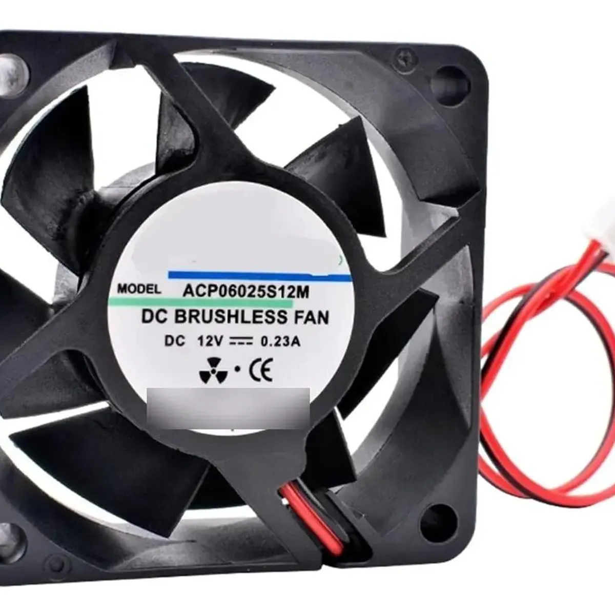 GENERICO - Ventilador Fan Cooler 12V 6cm 60x25mm