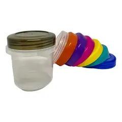 GENERICO - Set 10 Potes con Tapa Rosca 250 ml