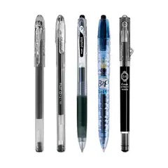PILOT - Set 5 Bolígrafo Colección Gel Permanente Negro