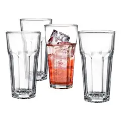 GENERICO - Set de 6 vasos altos para jugos y piscola 470ml