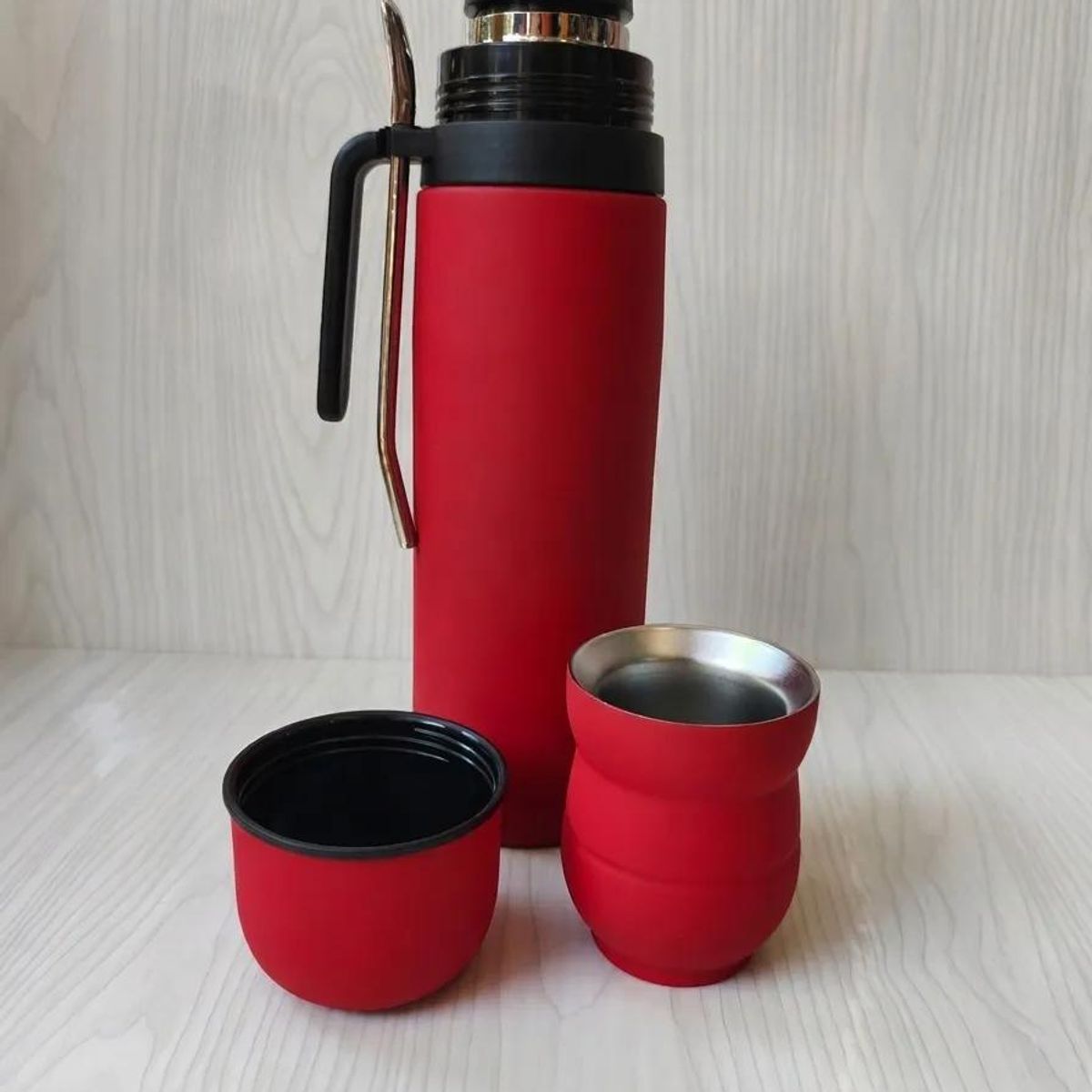 GENERICO - Set Matero con Termo, Mate y Bombilla