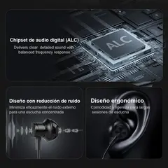 GENERICO - Audífonos USB-C con Micrófono y Control de Volumen