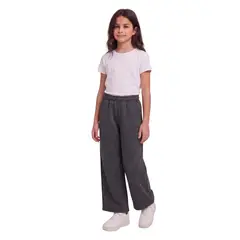 KIBOU - Pantalón Buzo Niña Wide Leg Brillos Algodón Moda Urbana