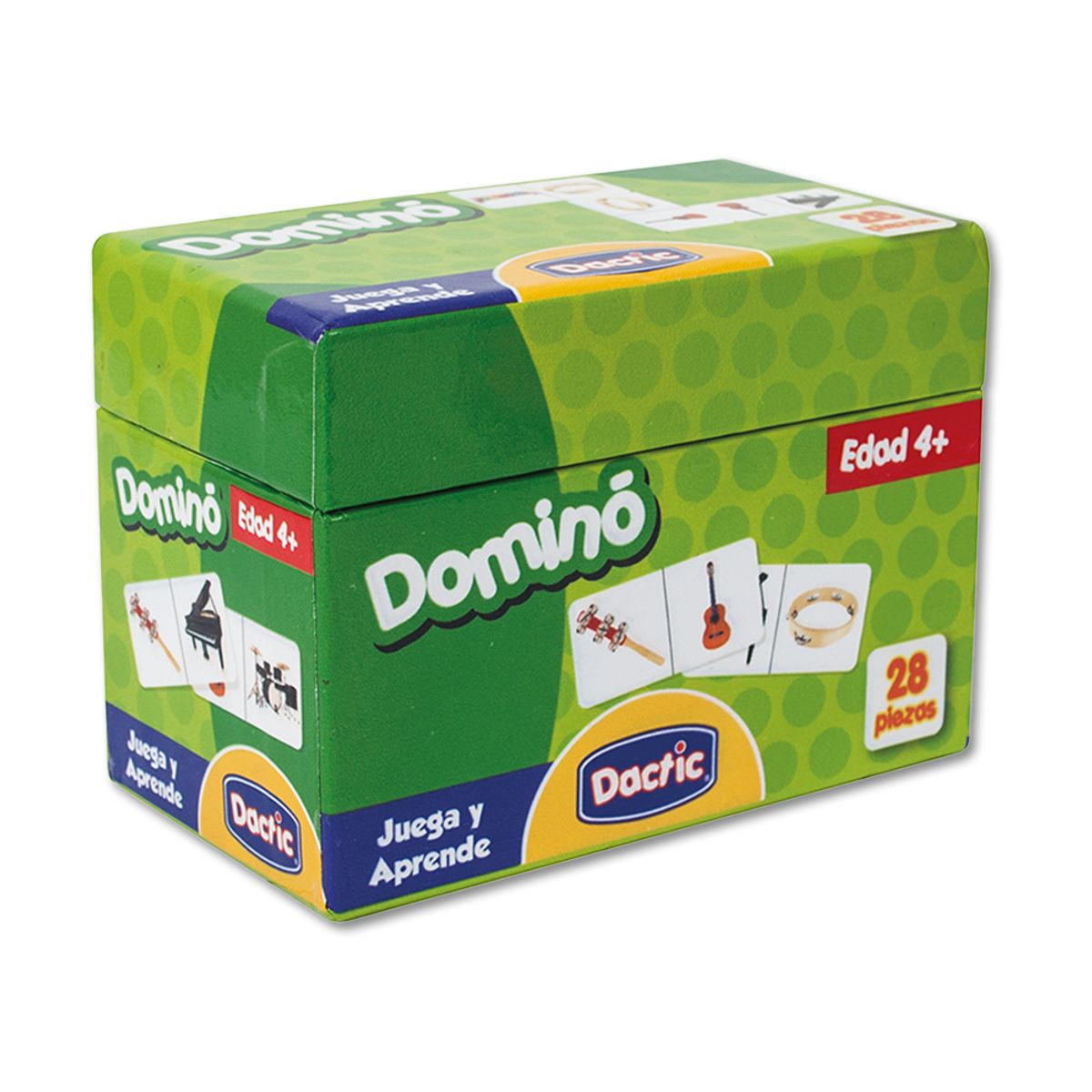 DACTIC - Juego Dominó Instrumento Musical Cartón Dactic