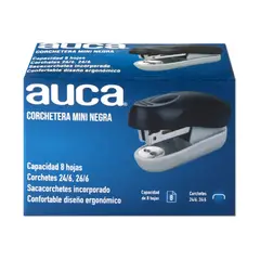 AUCA - Corchetera Mini Negra 8Hj