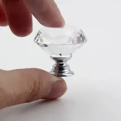 GENERICO - Tiradores Cristal Forma Diamante Para Cajón Alear 20pcs BELUG