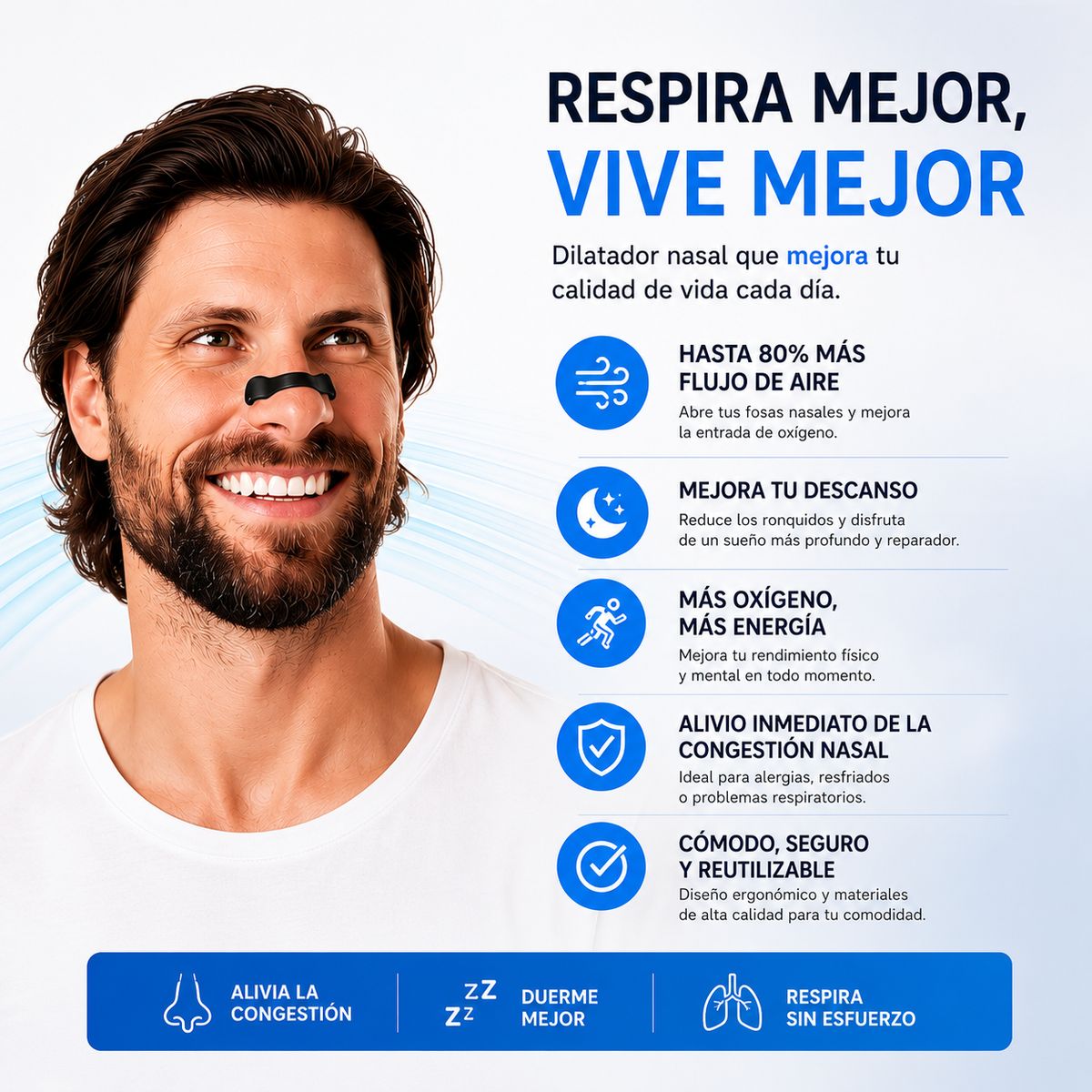 GENERICO - Dilatador Nasal Magnético Anti-Ronquidos NEOCLINIC