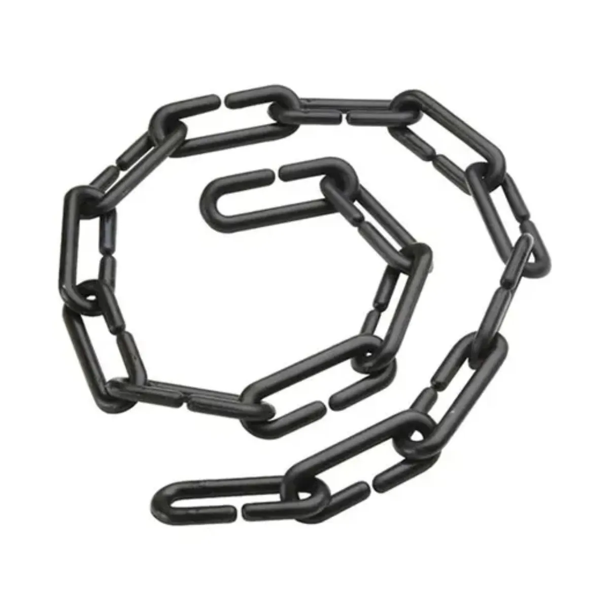 GENERICO - Cadena Plastica Eslabon Abierto Negra 1 Metro BELUG