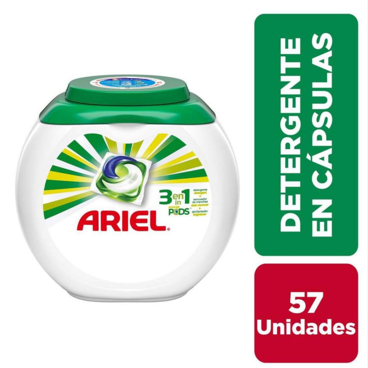 ARIEL - DETERGENTE ARIEL PODS 57 CAPSULAS