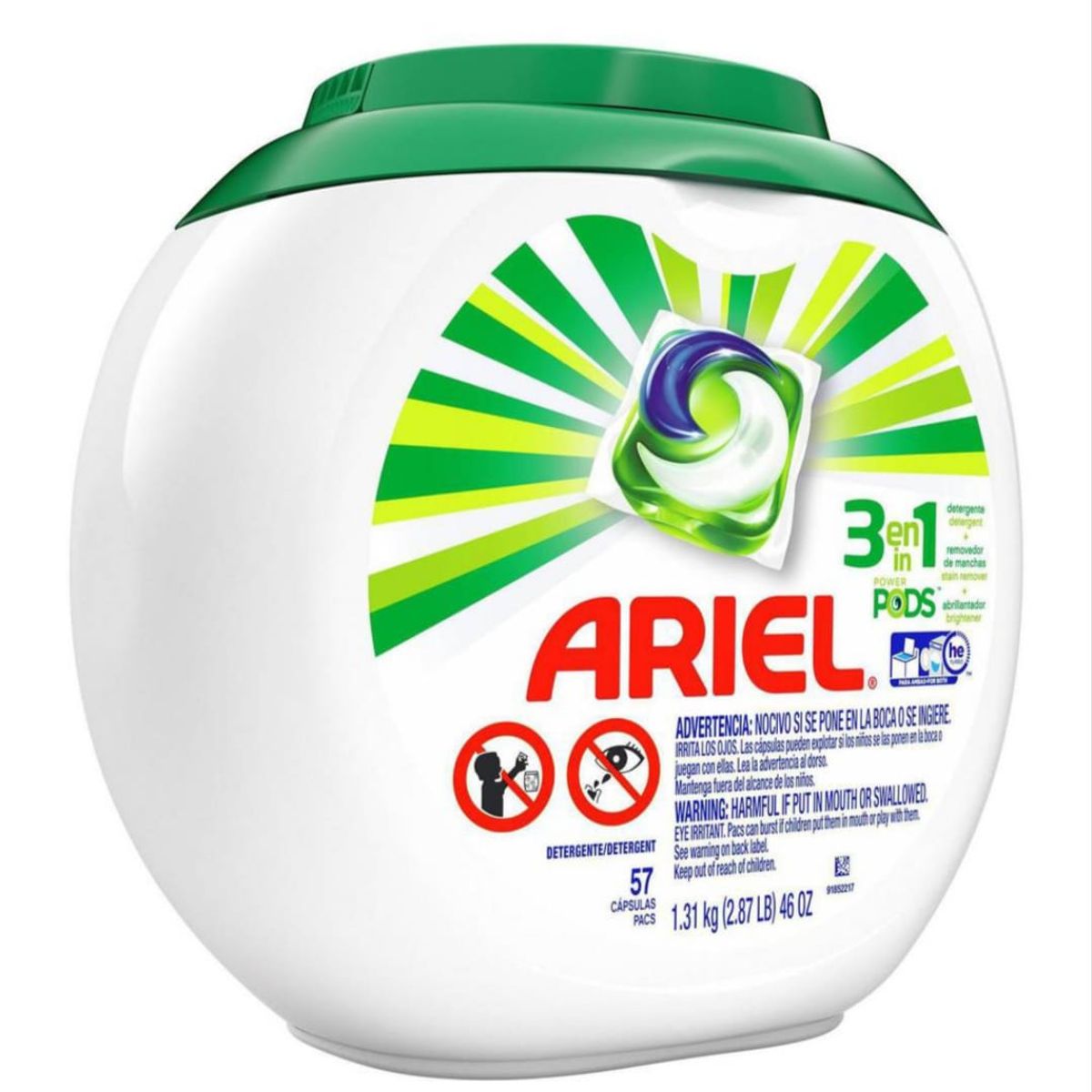 ARIEL - DETERGENTE ARIEL PODS 57 CAPSULAS