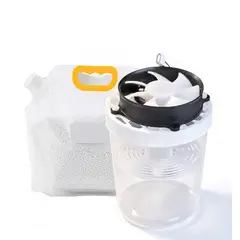 TSKY CHILE SHOPPING - Deshumidificador con Ventilador de admisión+ Recarga Cloruro De Calcio 2,5kg+Recipiente Antihumedad