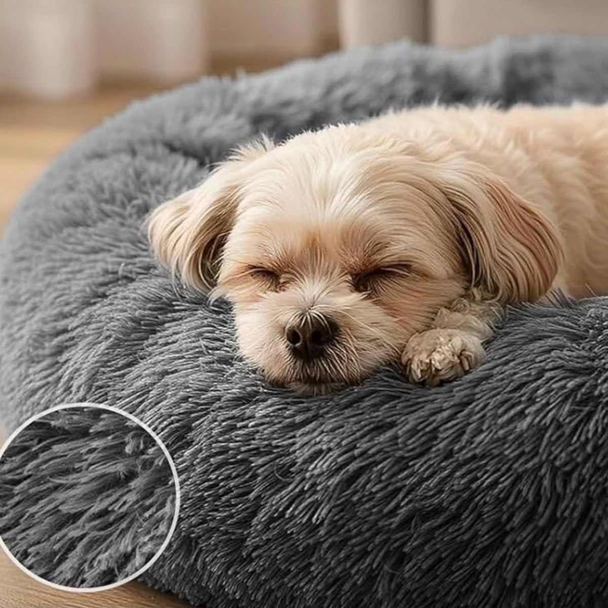 GENERICO - Cama Antiestrés Mediana Para Mascotas Talla M 60cm Perros Gatos
