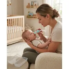 GENERICO - Aspirador Nasal Higiénico de Silicona para Bebes