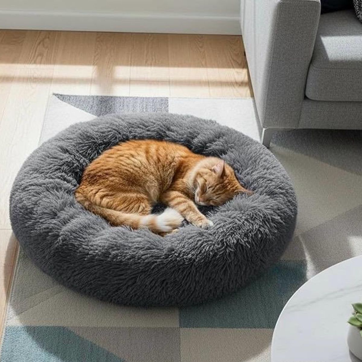 GENERICO - Cama Antiestrés Mediana Para Mascotas Talla M 60cm Perros Gatos