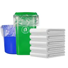 TSKY CHILE SHOPPING - 20 pcs Bolsas para Basura Jumbo 100x120 cm para Botes Grandes, Restaurantes y Jardín (transparente)