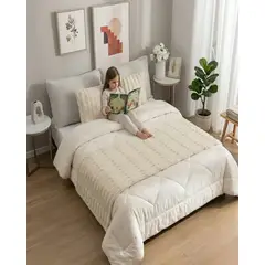 GENERICO - Piecera Decorativa Diseño Estilo Bambú
