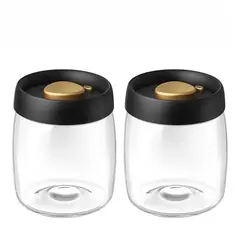 RHOMIE - Set de 2 Frascos de Vidrio al Vacío 900ml para Café de Especialidad