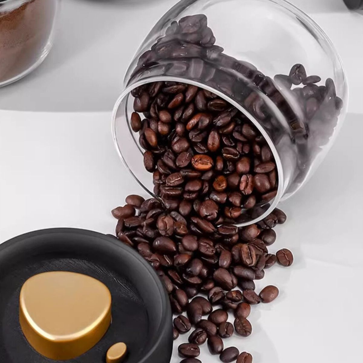 RHOMIE - Set de 2 Frascos de Vidrio al Vacío Rhomie 900ml para Café de Especialidad