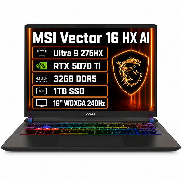 Notebook Gamer Vector Rtx 5070 Ti Ultra 9 32gb 1tb 240hz