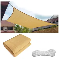 KUANGYE - Toldo Vela Malla Sombra Cuadrado 2.5 X 3 Metros Beige