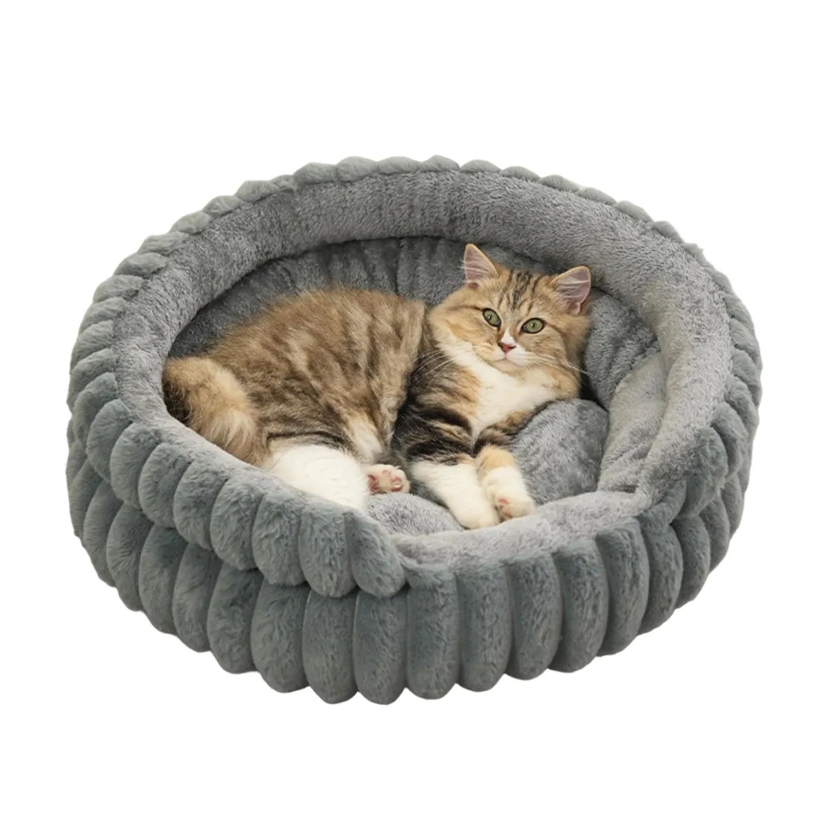 KINDA NICE - Cama Para Mascota Gatos Perros Con Laterales 50x50x15cm