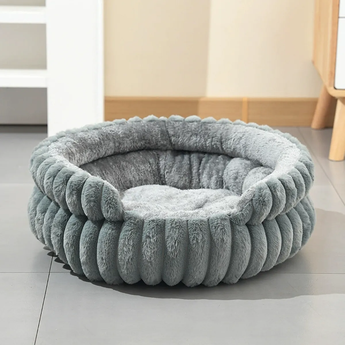 KINDA NICE - Cama Para Mascota Gatos Perros Con Laterales 50x50x15cm