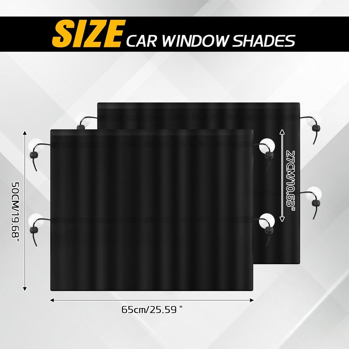 KUANGYE - Pack X4 Parasol Todo Vehiculo Retractil Tapa Sol