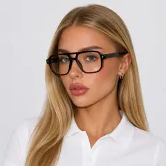NOVY - Lentes Marco Retro Piloto Unisex Hombre Mujer